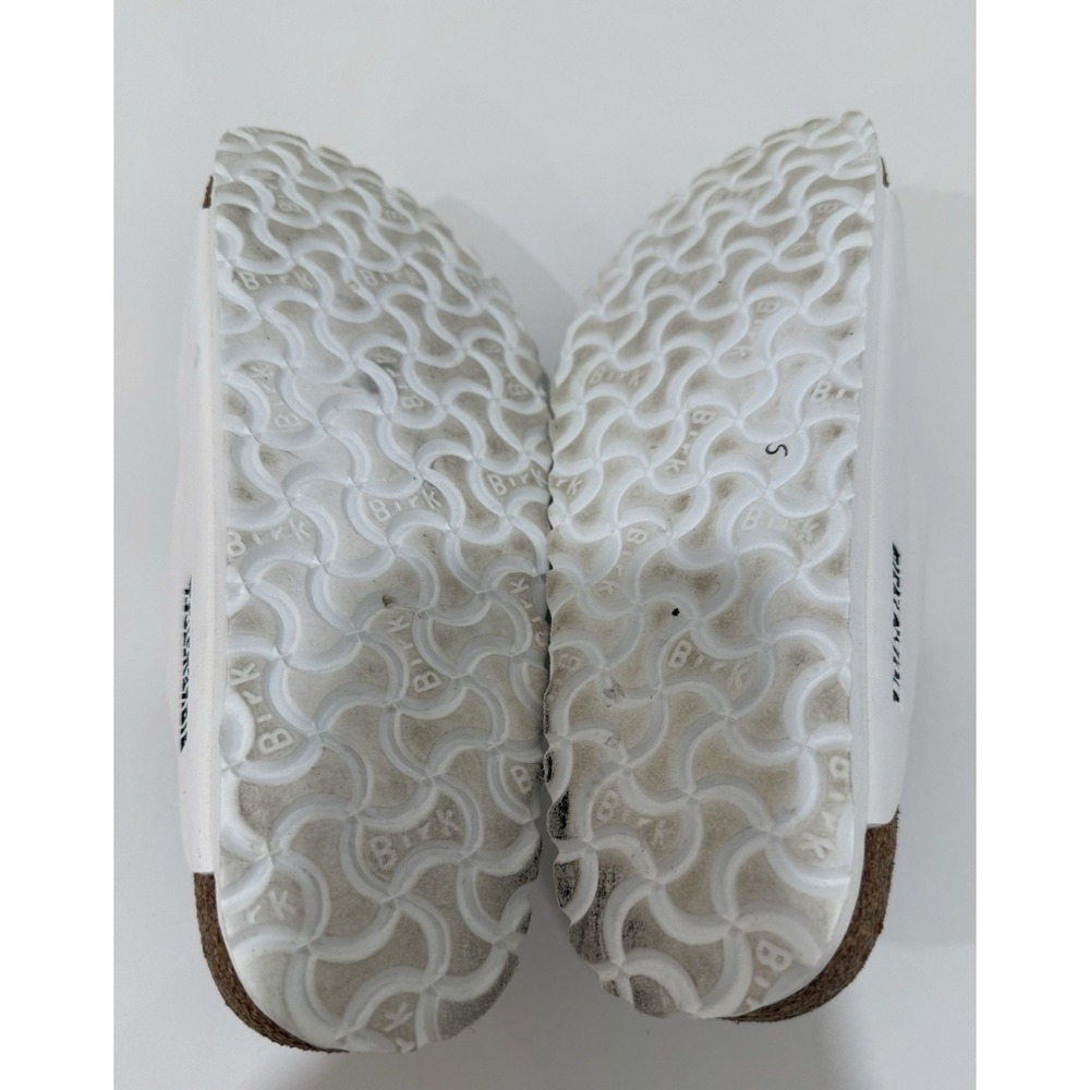 Birkenstock Arizona BS Birko-Faux Leather Sandal White US Women's 8 Regular Fit - Picture 9 of 9